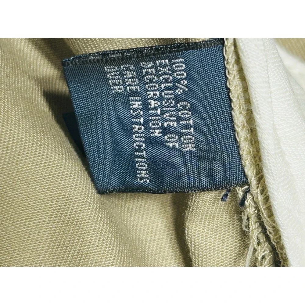 Polo Ralph Lauren Preston Pants Mens 34x29 Khaki 100% Cotton.   SEE PHOTOS